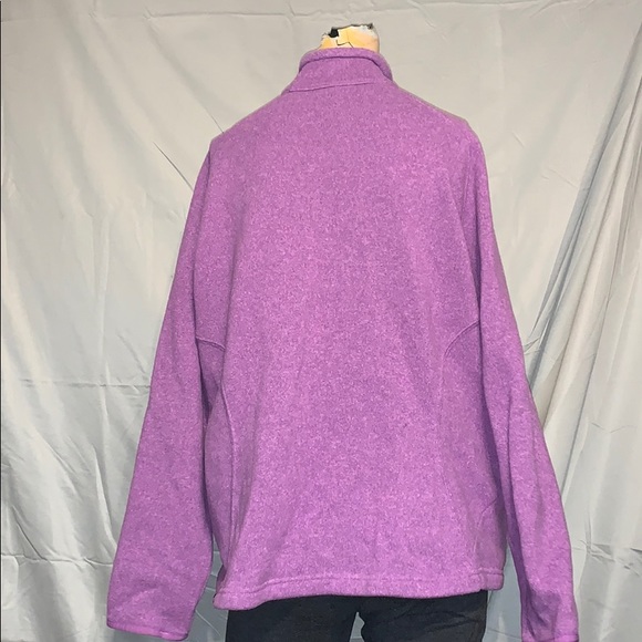 EUC Lands End Purple Girls Fleece - Picture 3 of 4
